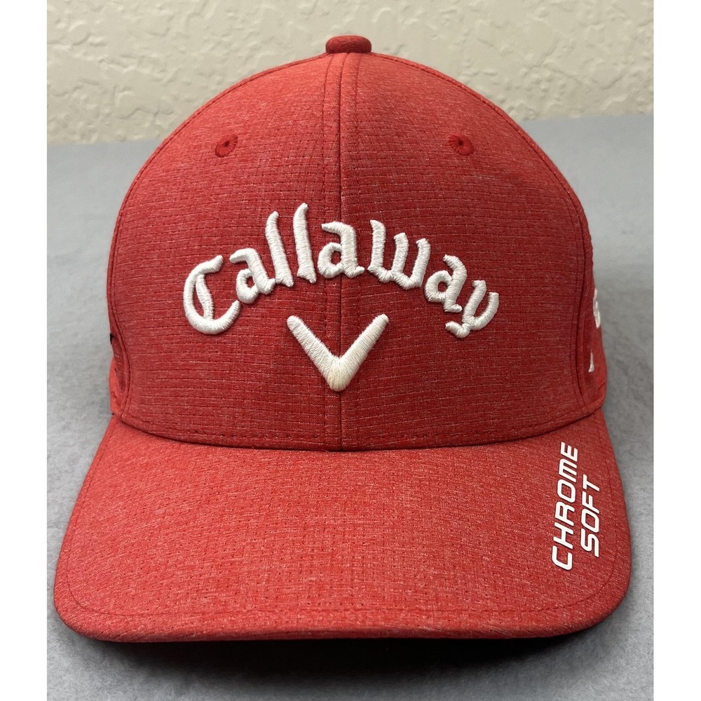Callaway Golf Hat Cap Strap Back Red Chrome Soft Apex Epic Odyssey Mens One Size